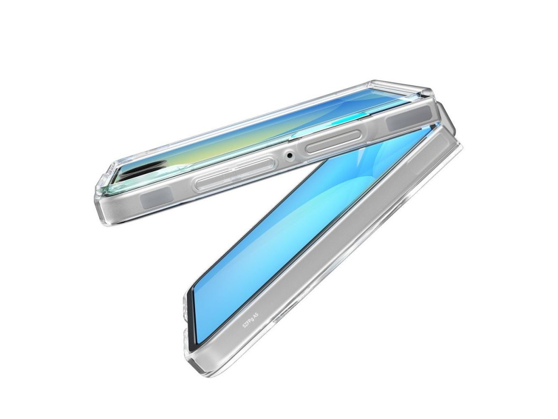 Capa Spigen AirSkin Mag MagSafe para Samsung Galaxy Z Flip 7 - Transparente e Branca