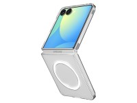 Capa Spigen AirSkin Mag MagSafe para Samsung Galaxy Z Flip 7 - Transparente e Branca Capa Spigen AirSkin Mag MagSafe para Samsung Galaxy Z Flip 7 - Transparente e Branca