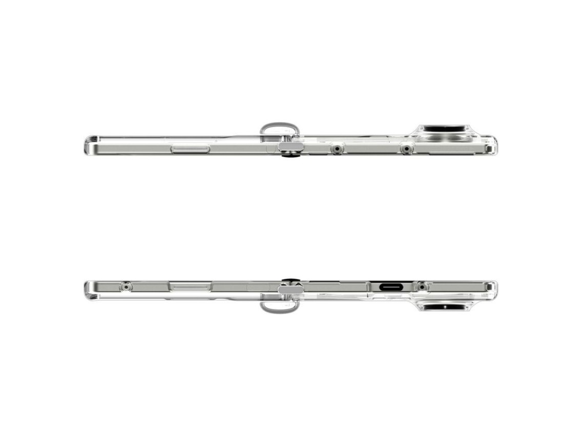 Funda Spigen Tough Armor Pro Mag MagSafe para Samsung Galaxy Z Fold 7 - Transparente y blanca