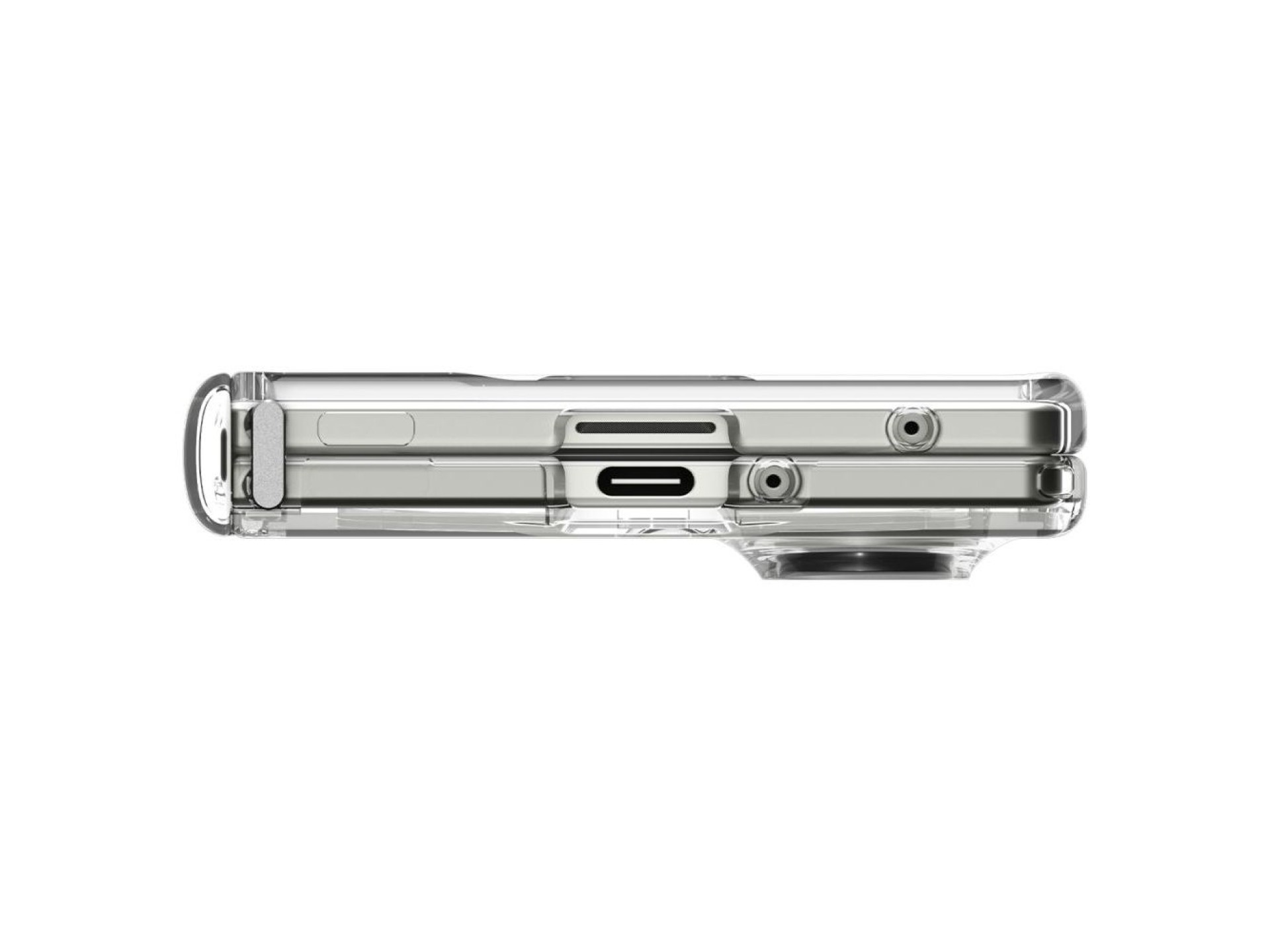 Funda Spigen Tough Armor Pro Mag MagSafe para Samsung Galaxy Z Fold 7 - Transparente y blanca