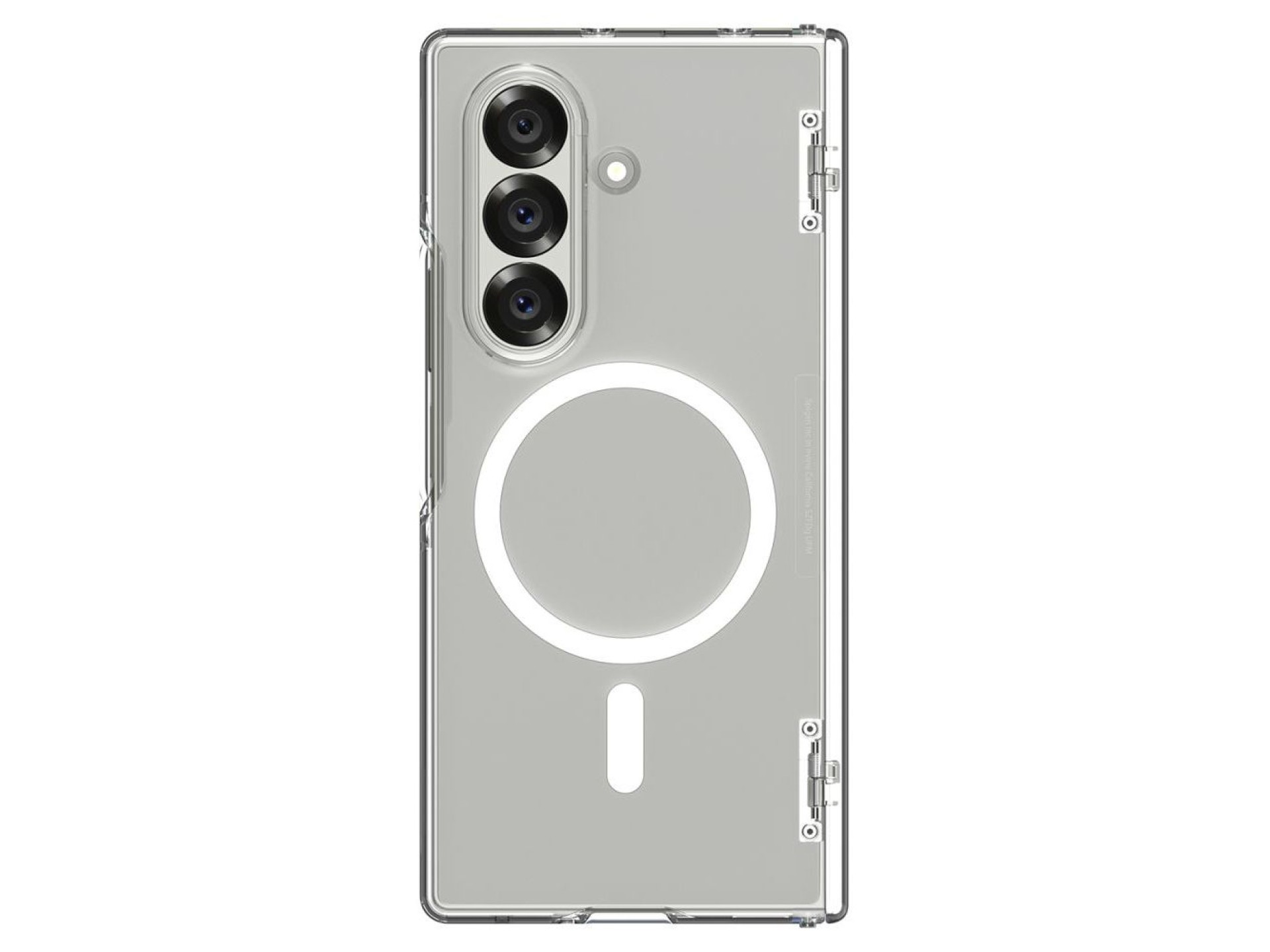Funda Spigen Tough Armor Pro Mag MagSafe para Samsung Galaxy Z Fold 7 - Transparente y blanca