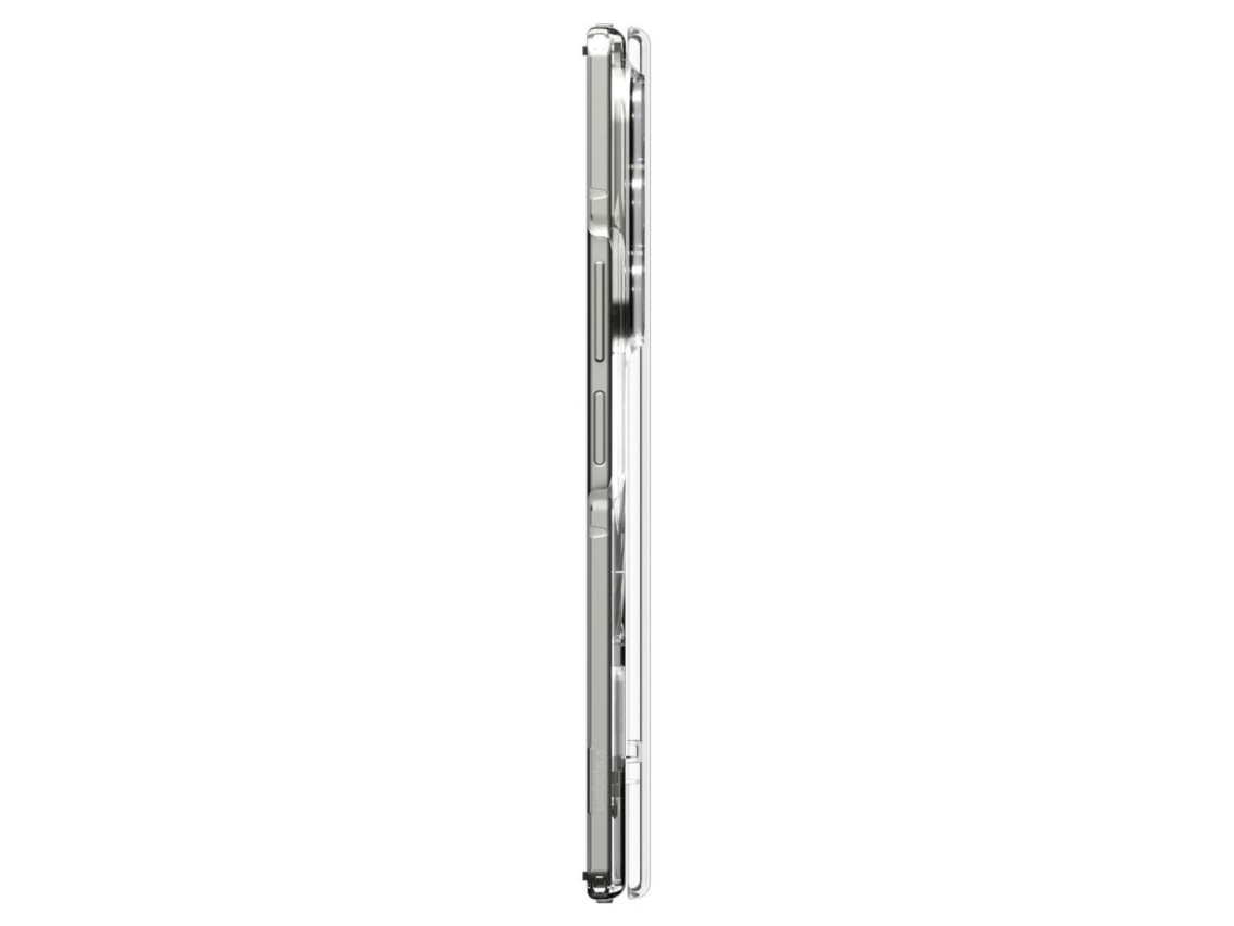 Funda Spigen Tough Armor Pro Mag MagSafe para Samsung Galaxy Z Fold 7 - Transparente y blanca