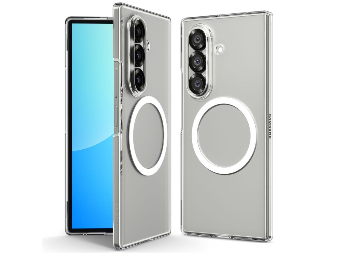 Spigen AirSkin Mag MagSafe Case for Samsung Galaxy Z Fold 7 - Clear and White