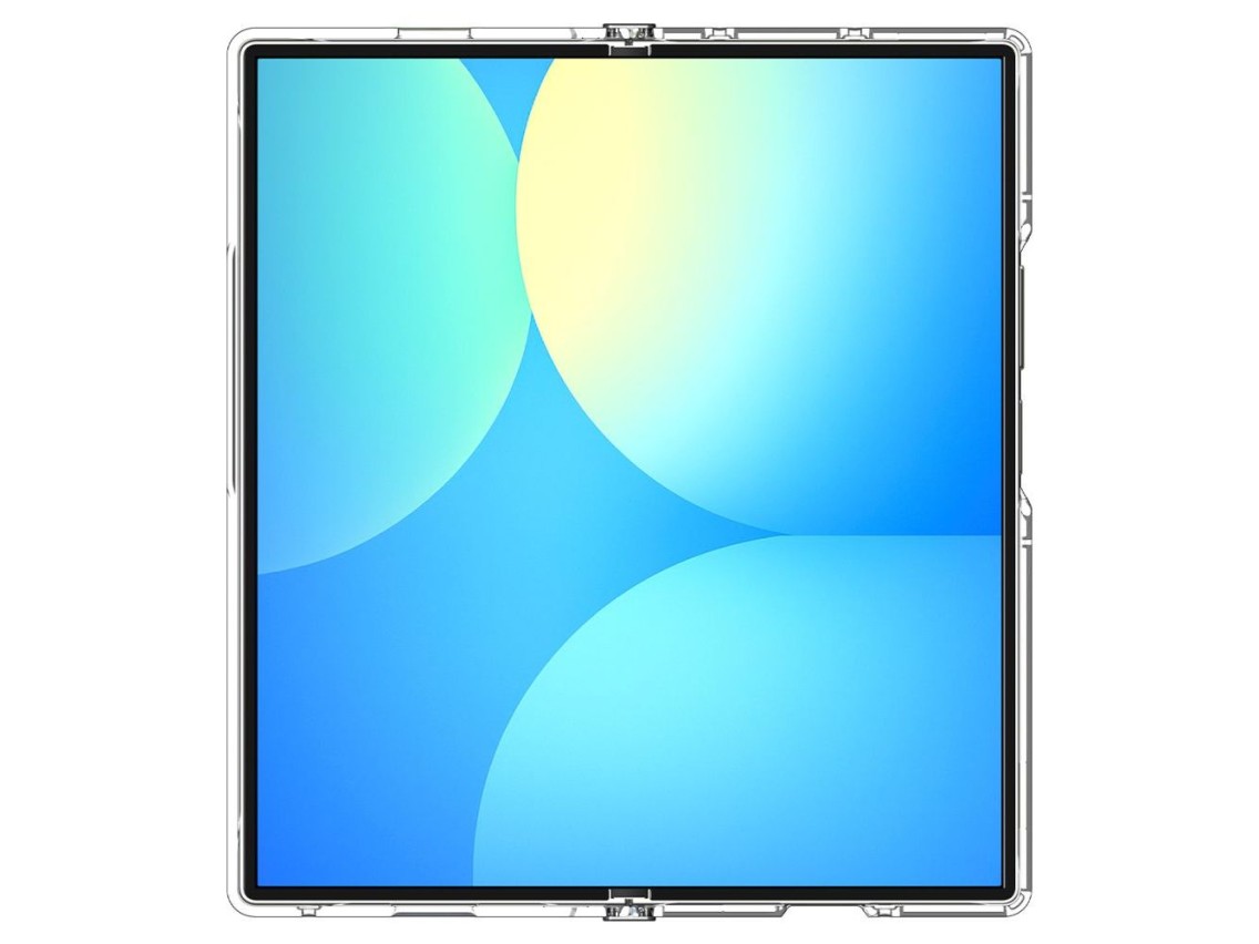 Funda Spigen Tough Armor Pro Mag MagSafe para Samsung Galaxy Z Fold 7 - Transparente y blanca