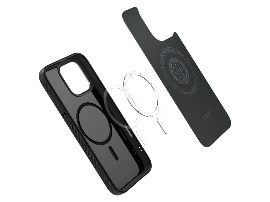 Capa Spigen Liquid Air "T" MagSafe para iPhone 16 Pro Max - Preto Fosco
