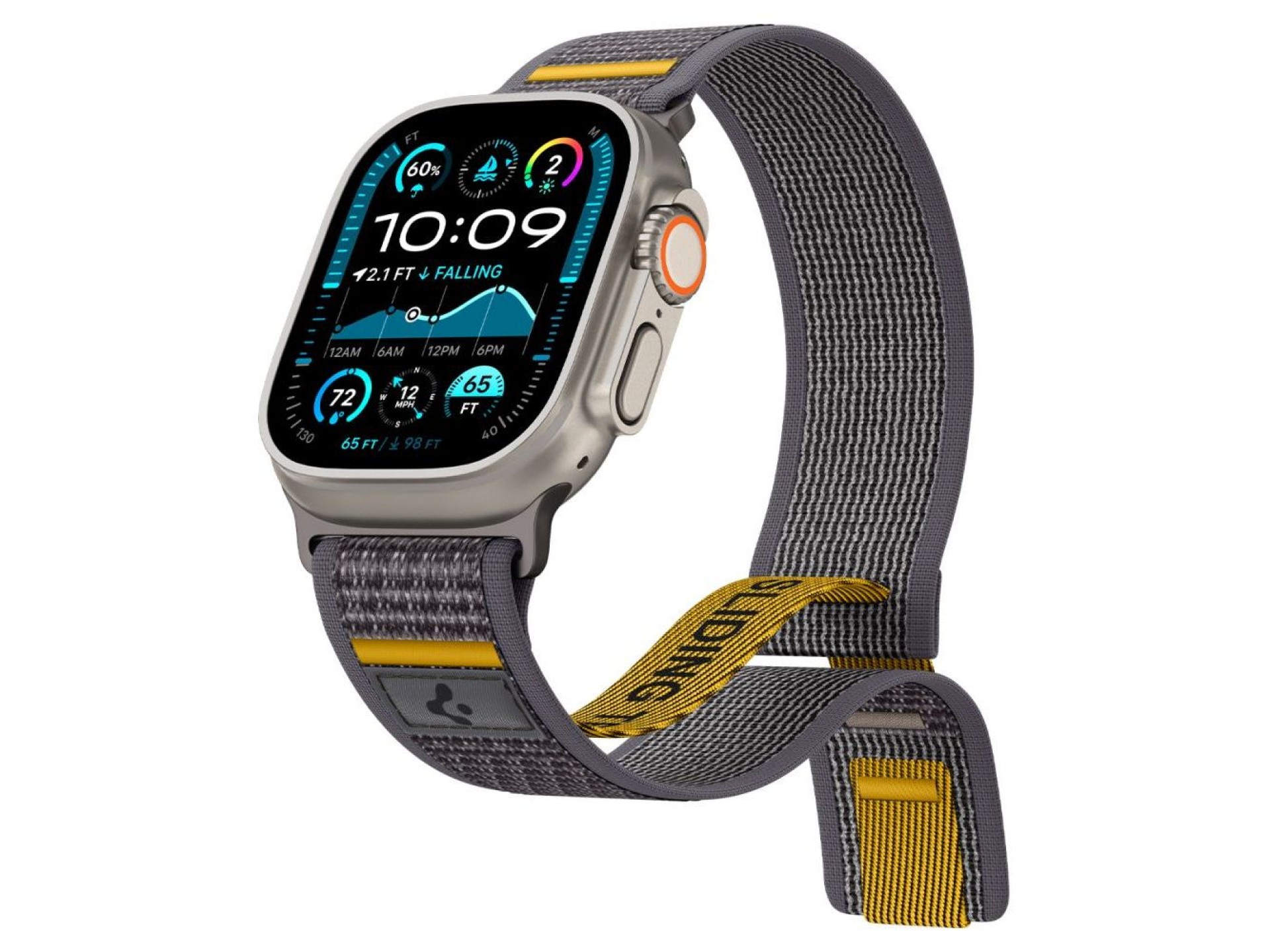 Pulseira Spigen Athlex Air para Apple Watch 44/45/46/49 mm - Cinza