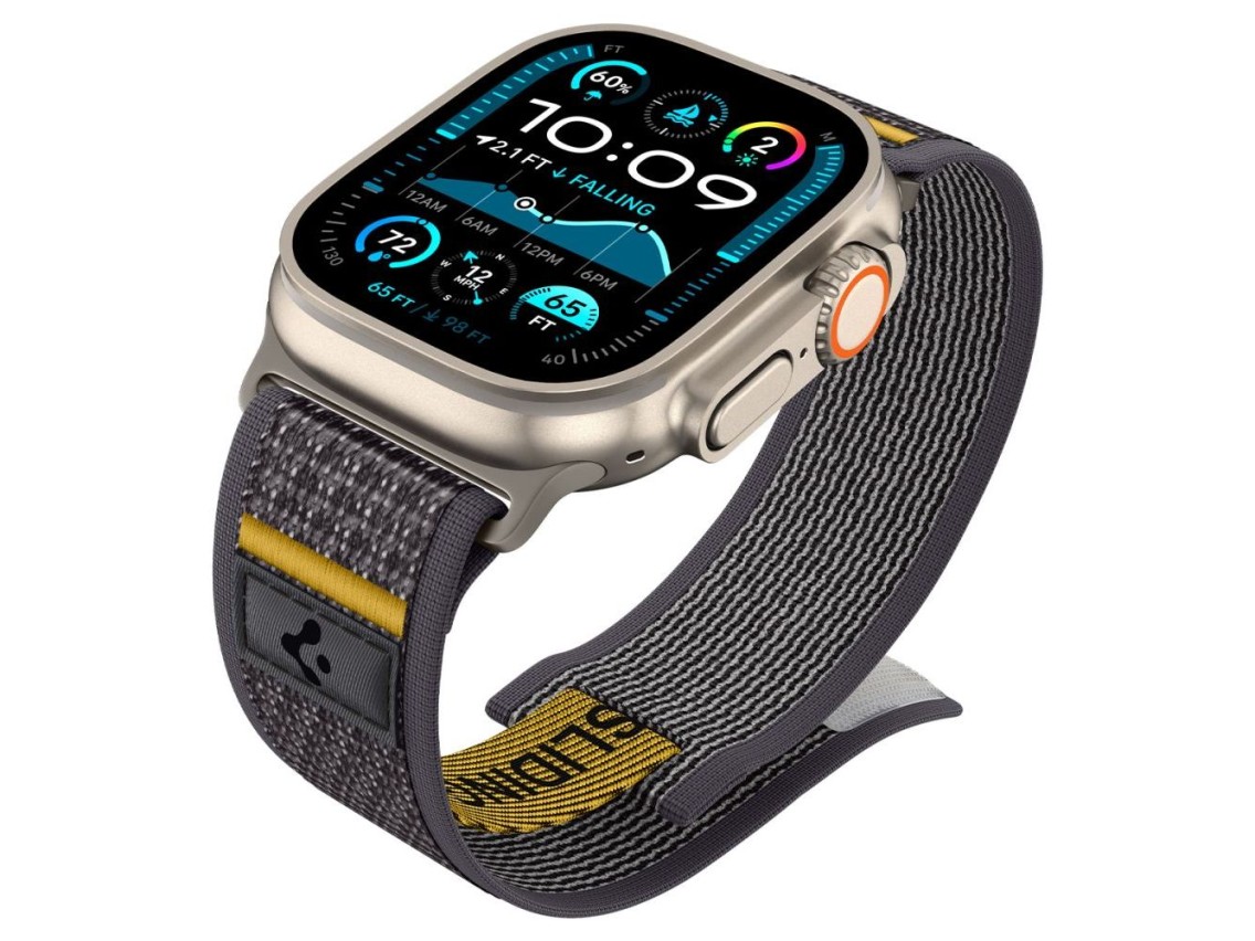 Pulseira Spigen Athlex Air para Apple Watch 44/45/46/49 mm - Cinza