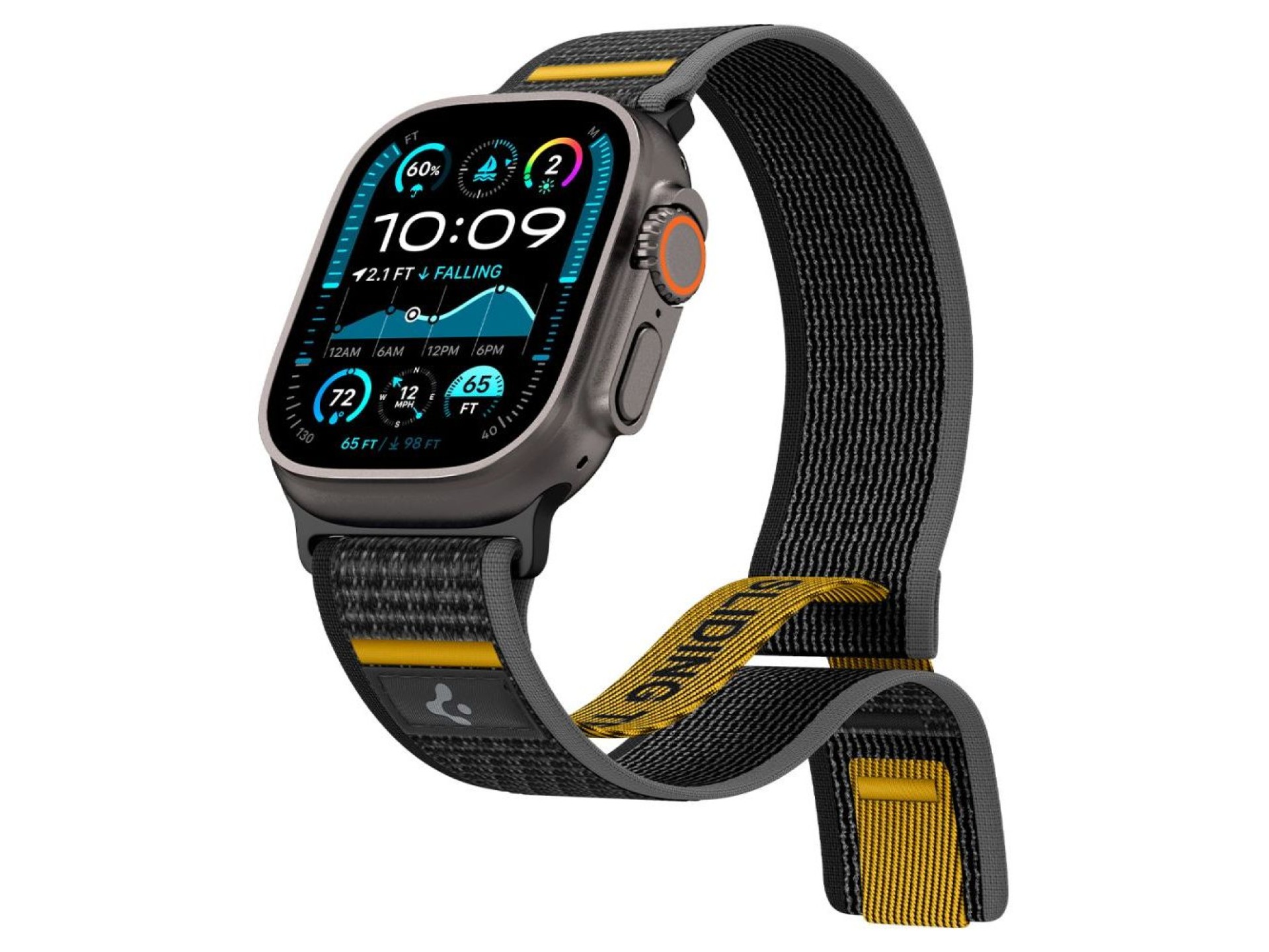 Pulseira Spigen Athlex Air para Apple Watch 44/45/46/49 mm - Preta