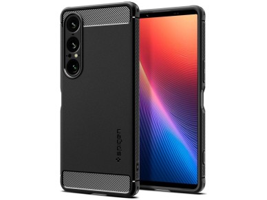 Funda Spigen Rugged Armor para Sony Xperia 1 VII - Negro mate Funda Spigen Rugged Armor para Sony Xperia 1 VII - Negro mate