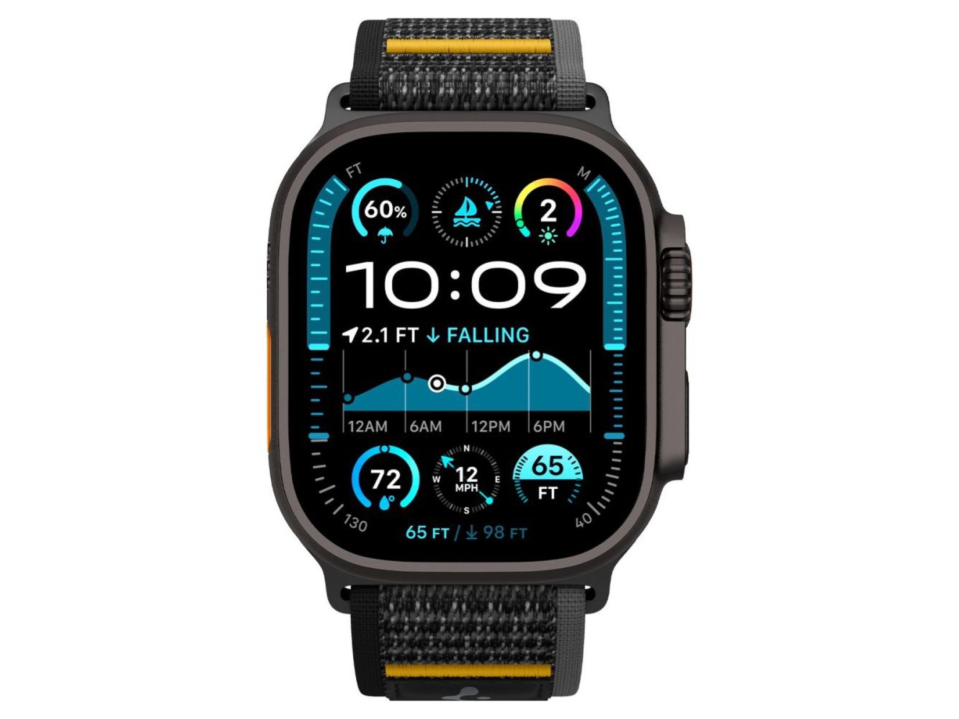 Pulseira Spigen Athlex Air para Apple Watch 44/45/46/49 mm - Preta