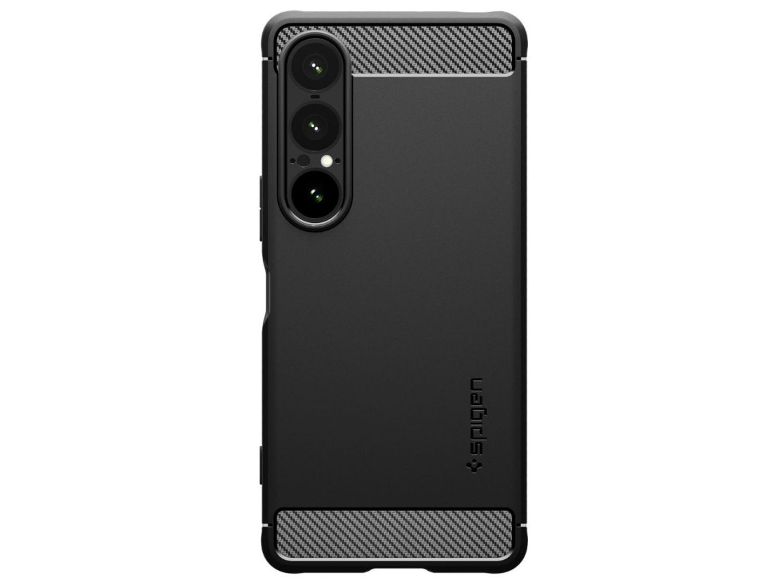 Capa Spigen Rugged Armor para Sony Xperia 1 VII - Preto Fosco