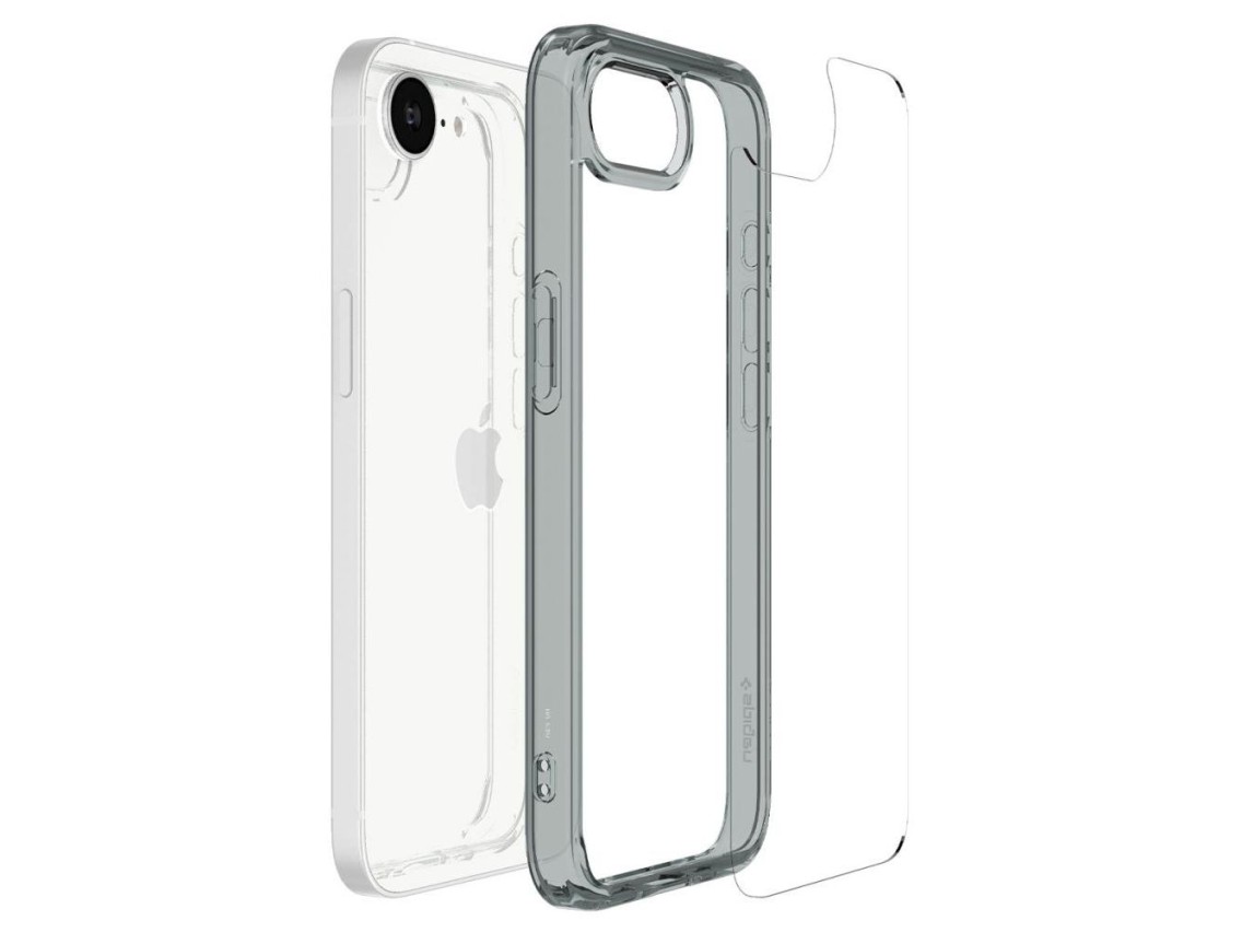Capa Spigen Ultra Hybrid para iPhone 16e / 17e - Cinza