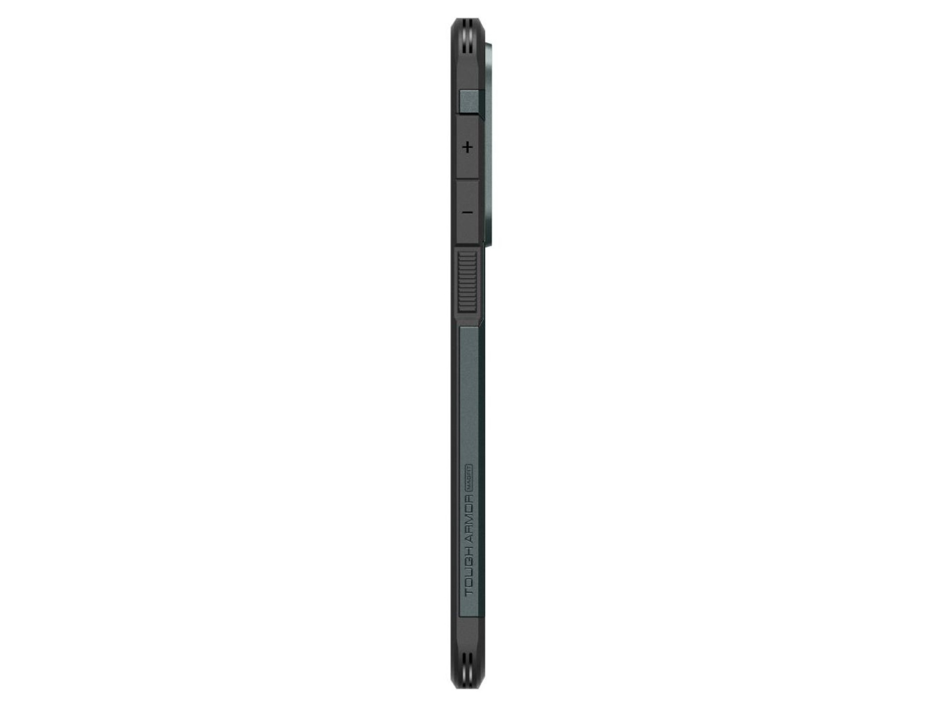 Funda Spigen Tough Armor MagSafe para Samsung Galaxy S25 Edge - Verde/Negro