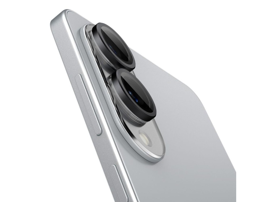 Spigen Optik Pro GLAS.TR "Ez Fit" 2-pack Camera Cover for Samsung Galaxy S25 Edge - Black