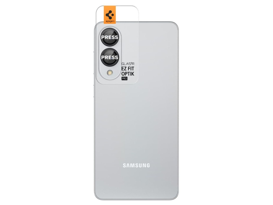 Spigen Optik Pro GLAS.TR "Ez Fit" 2-pack Camera Cover for Samsung Galaxy S25 Edge - Black