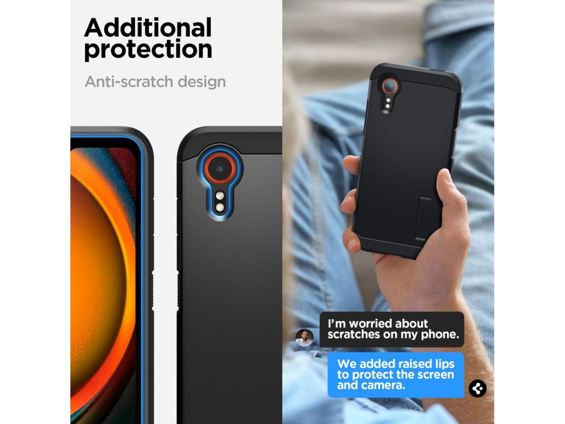 Spigen Tough Armor Case for Samsung Galaxy Xcover 7 Pro - Black