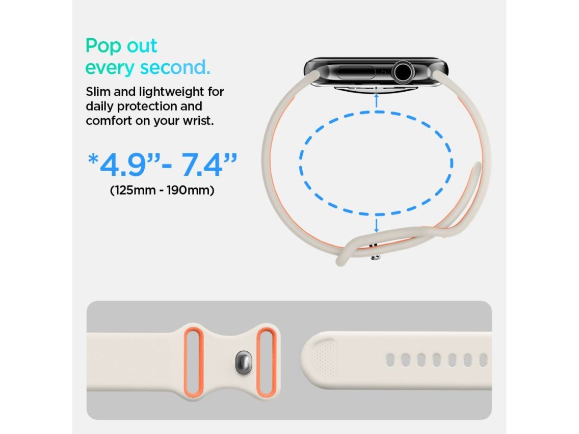 Correa Spigen Nano Pop para Apple Watch de 40/41/42 mm - Beige