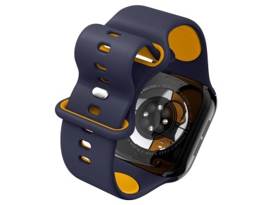 Correa Spigen Nano Pop para Apple Watch de 40/41/42 mm - Azul marino/Naranja