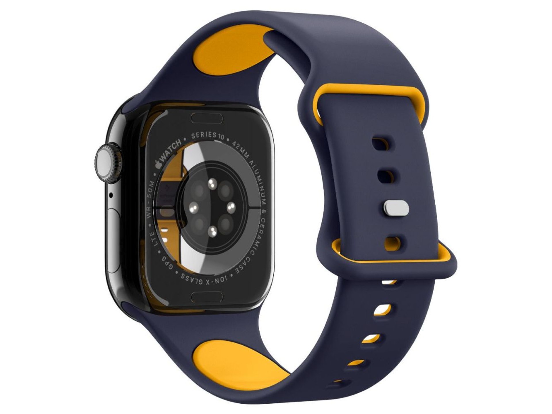 Correa Spigen Nano Pop para Apple Watch de 40/41/42 mm - Azul marino/Naranja