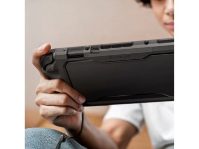Capa Spigen Rugged Armor para Nintendo Switch 2 - Preto Fosco Capa Spigen Rugged Armor para Nintendo Switch 2 - Preto Fosco