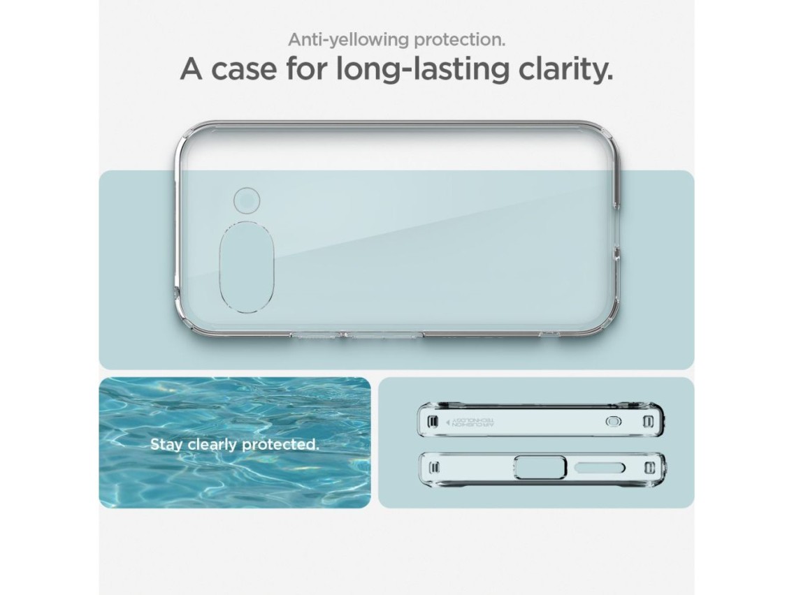 Capa Spigen Ultra Hybrid para Google Pixel 9A - Transparente