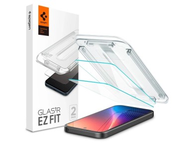 Paquete de 2 protectores de pantalla de vidrio templado Spigen Glas.TR "Ez Fit" para Google Pixel 9A