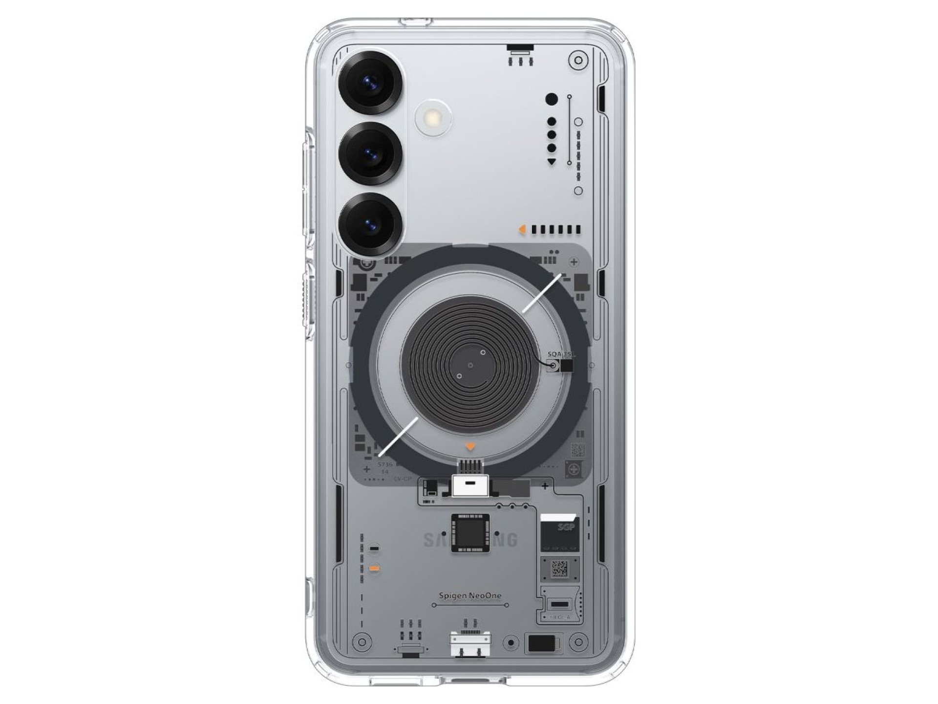 Capa Spigen Ultra Hybrid Mag para Samsung Galaxy S25 Neo One - Transparente