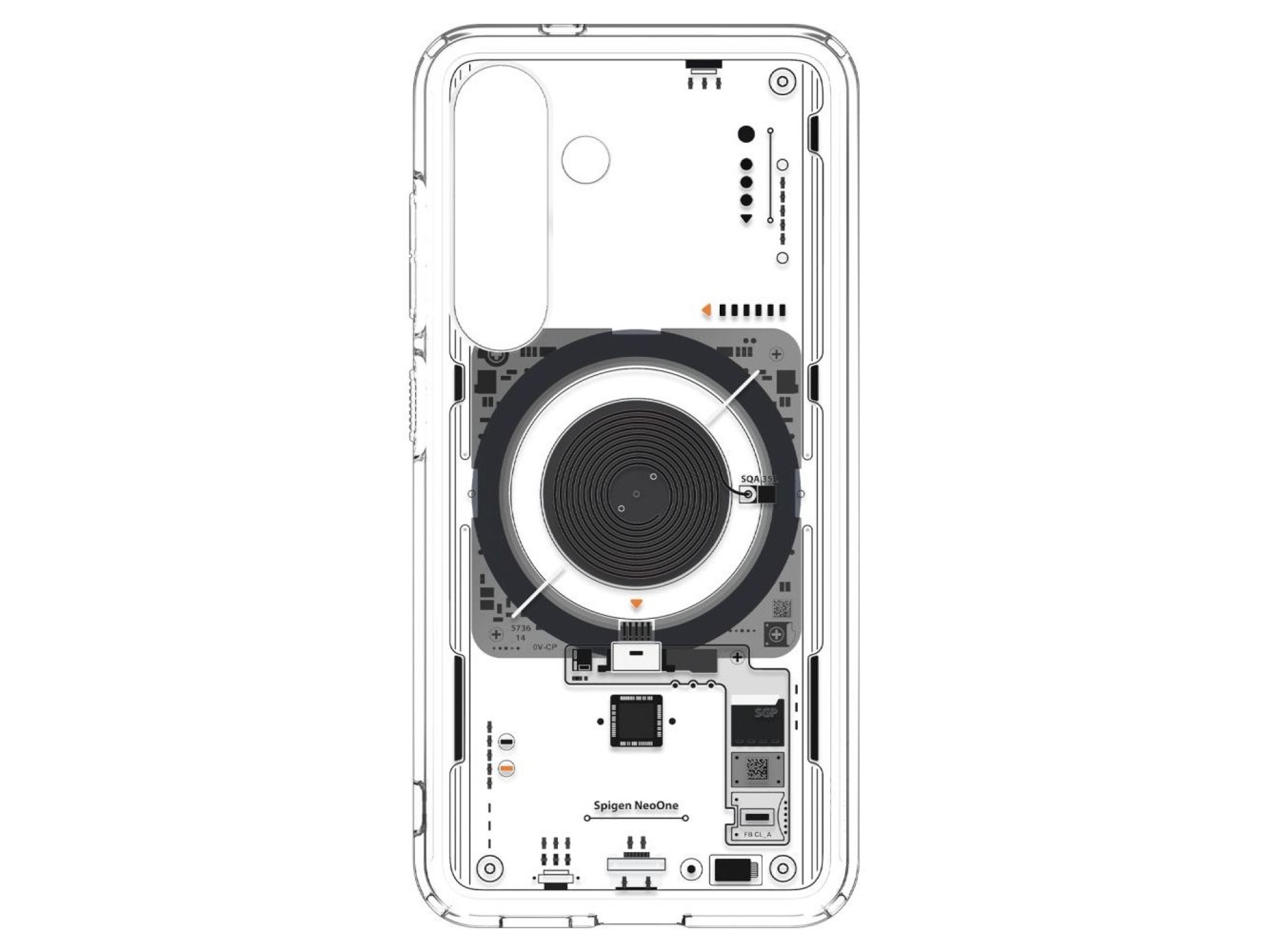 Capa Spigen Ultra Hybrid Mag para Samsung Galaxy S25 Neo One - Transparente