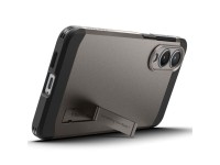 Funda Spigen Tough Armor MagSafe para Samsung Galaxy S25 Edge - Gris/Negro