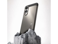 Funda Spigen Tough Armor MagSafe para Samsung Galaxy S25 Edge - Gris/Negro