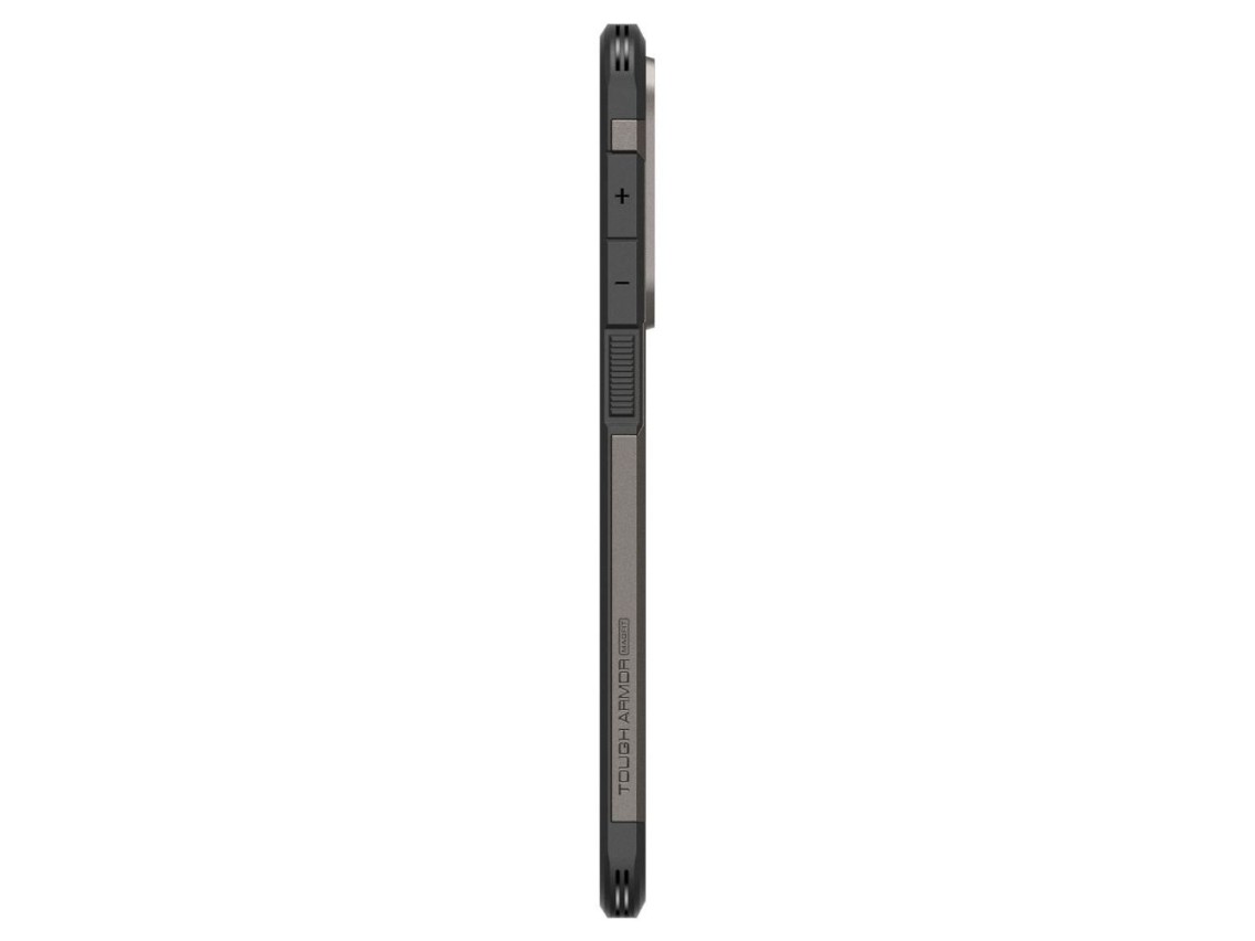Funda Spigen Tough Armor MagSafe para Samsung Galaxy S25 Edge - Gris/Negro