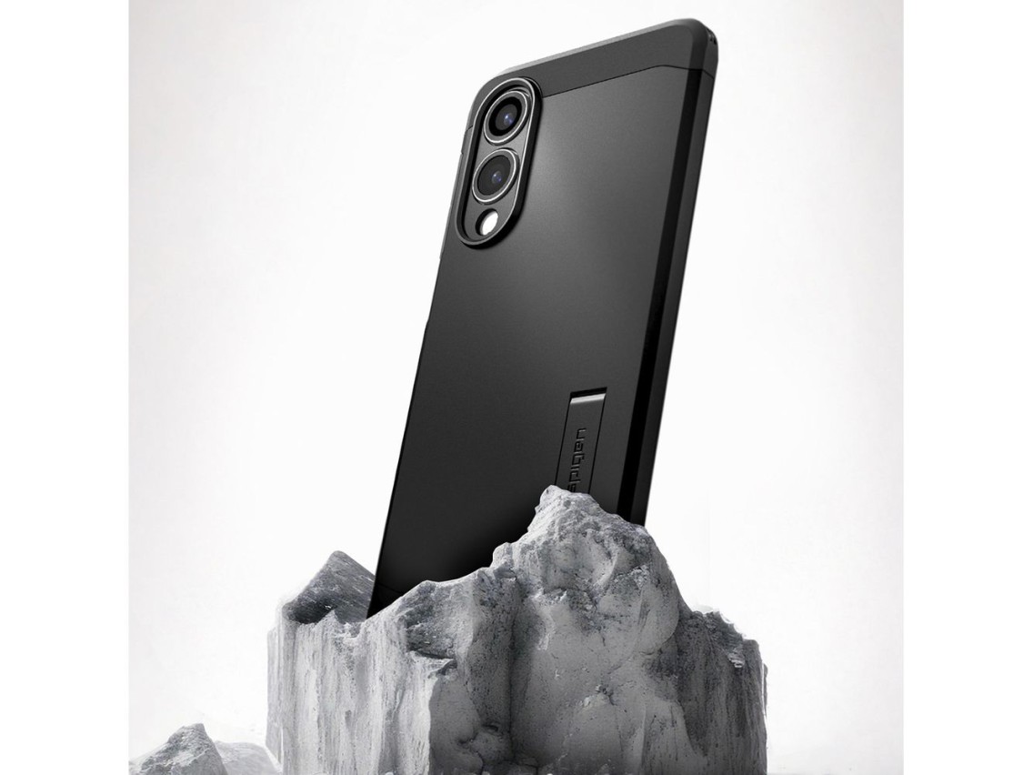 Funda Spigen Tough Armor MagSafe para Samsung Galaxy S25 Edge - negra