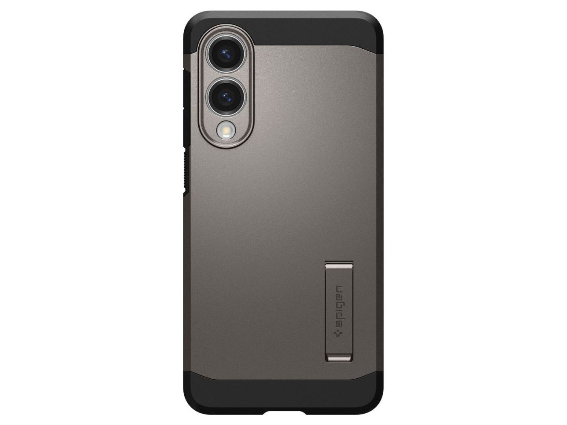 Funda Spigen Tough Armor MagSafe para Samsung Galaxy S25 Edge - Gris/Negro