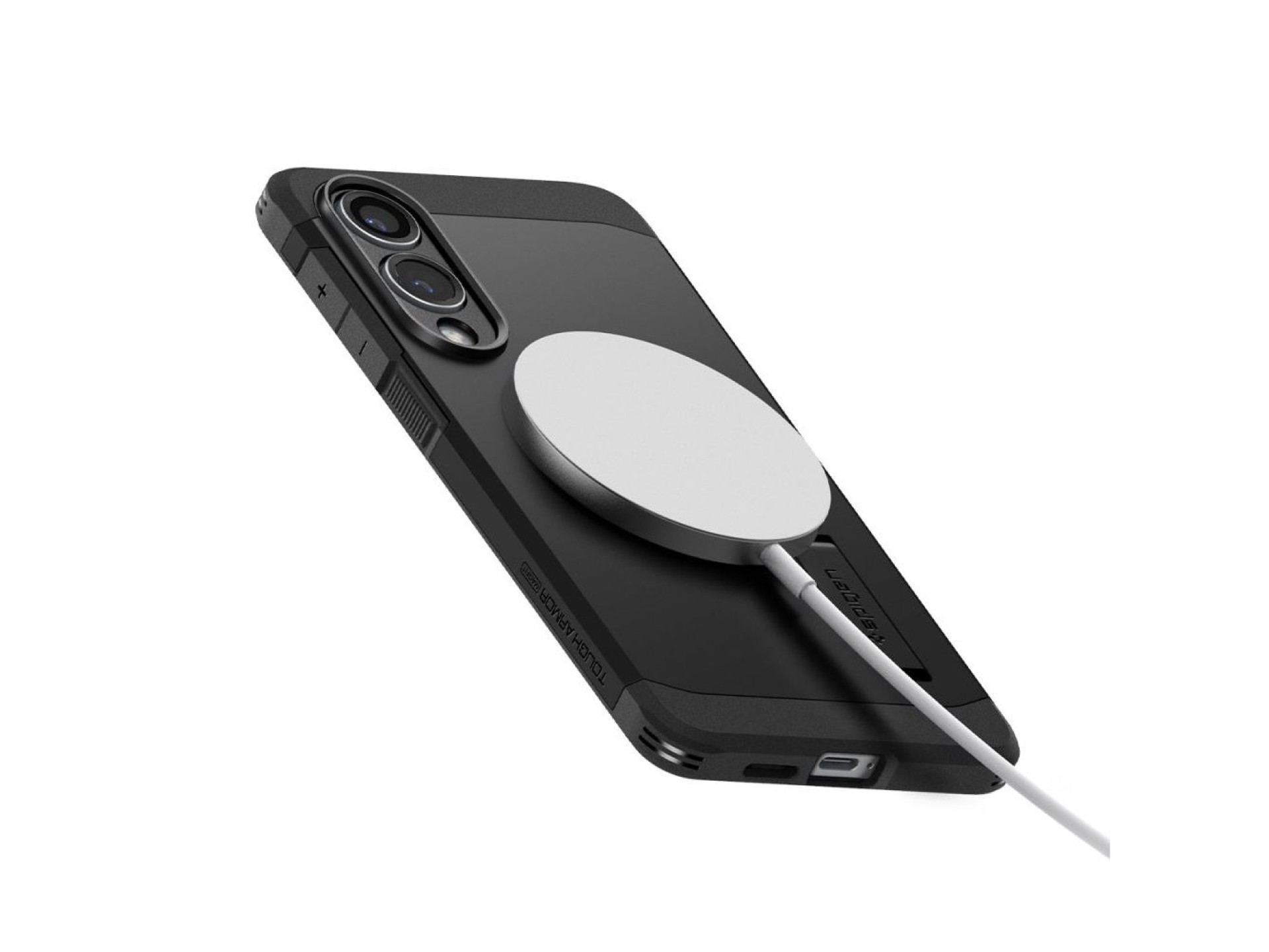 Funda Spigen Tough Armor MagSafe para Samsung Galaxy S25 Edge - negra