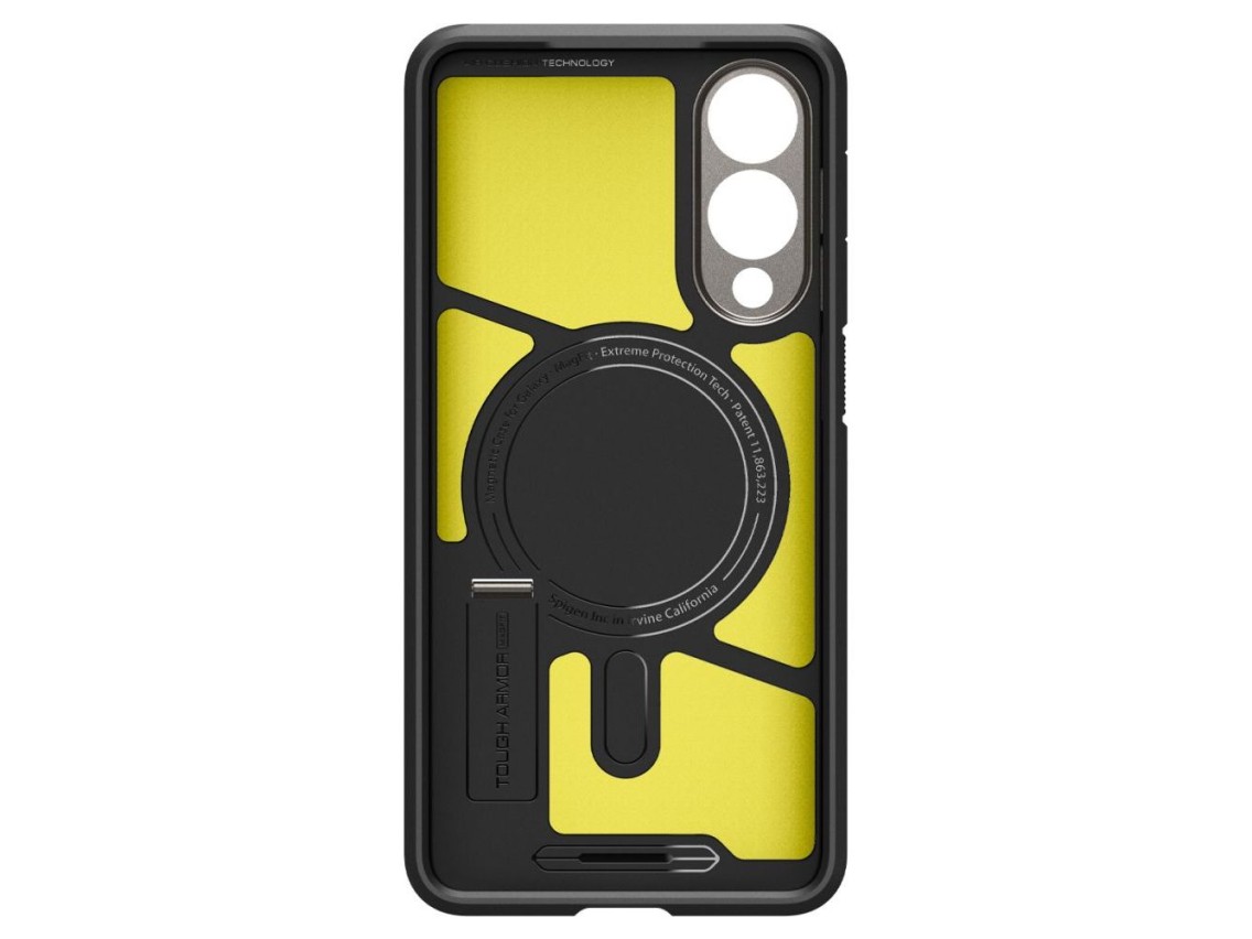 Funda Spigen Tough Armor MagSafe para Samsung Galaxy S25 Edge - Gris/Negro