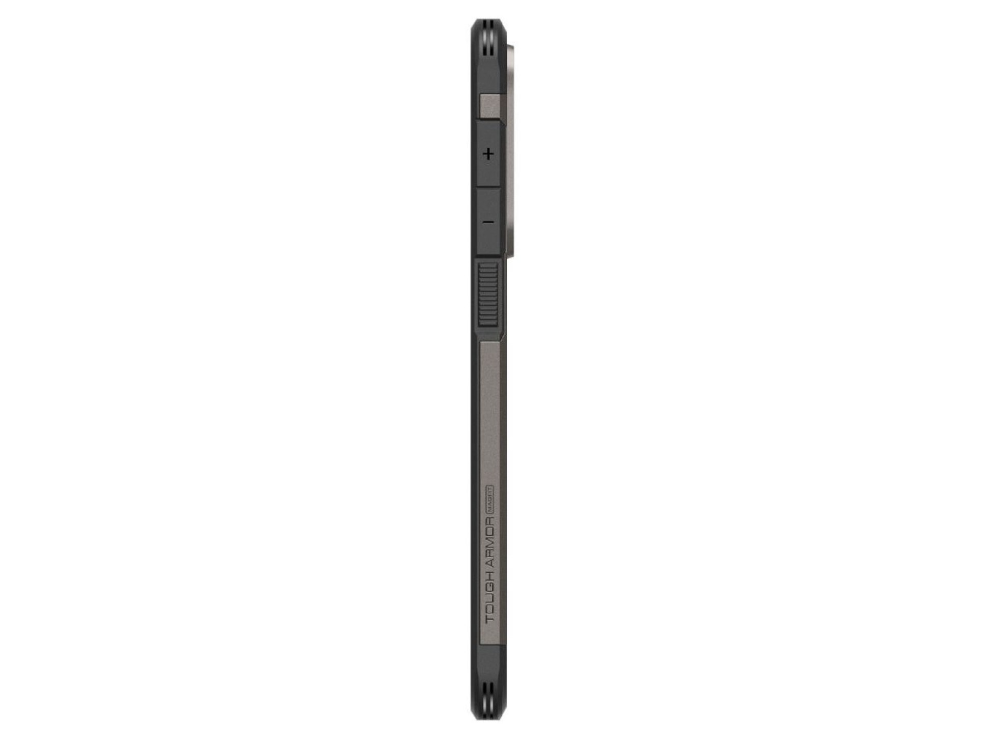Funda Spigen Tough Armor MagSafe para Samsung Galaxy S25 Edge - Gris/Negro
