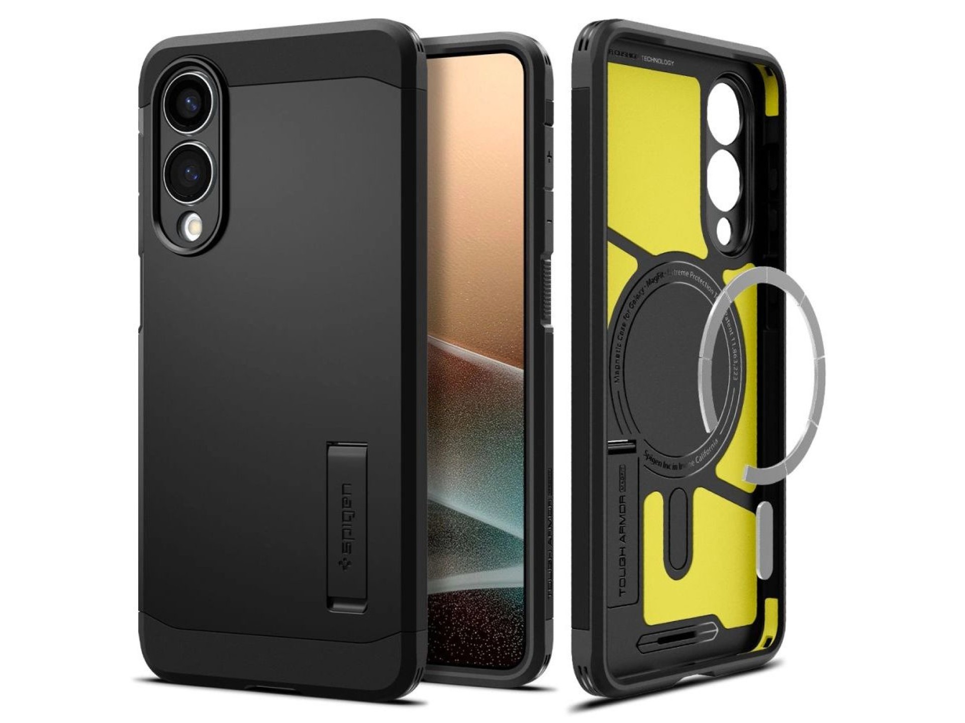 Funda Spigen Tough Armor MagSafe para Samsung Galaxy S25 Edge - negra