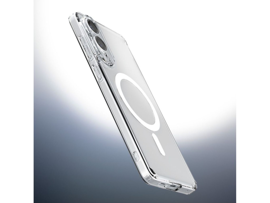 Capa Spigen Ultra Hybrid Mag com MagSafe para Samsung Galaxy S25 Edge - Transparente
