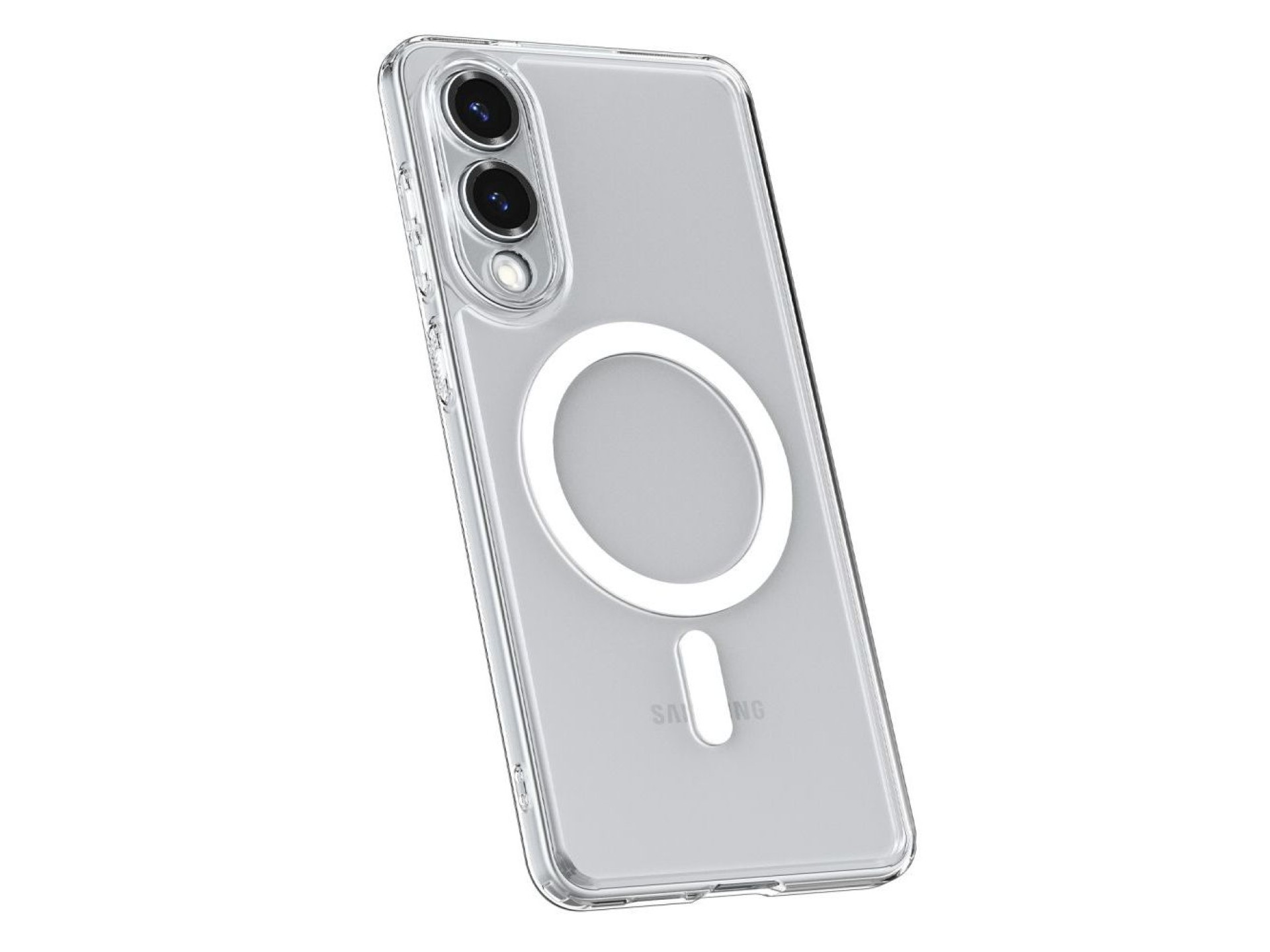 Capa Spigen Ultra Hybrid Mag com MagSafe para Samsung Galaxy S25 Edge - Transparente