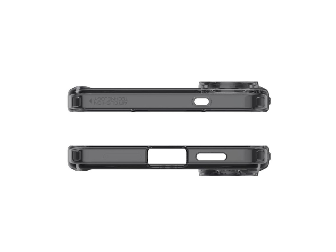 Funda Spigen Ultra Hybrid Mag Case con MagSafe para Samsung Galaxy S25 Edge - Negro translúcido