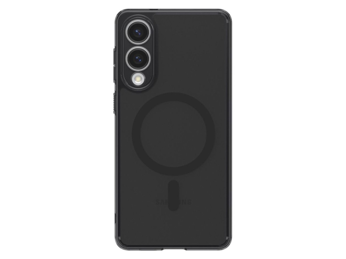 Funda Spigen Ultra Hybrid Mag Case con MagSafe para Samsung Galaxy S25 Edge - Negro translúcido