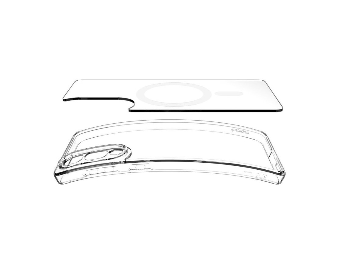 Capa Spigen Ultra Hybrid Mag com MagSafe para Samsung Galaxy S25 Edge - Transparente