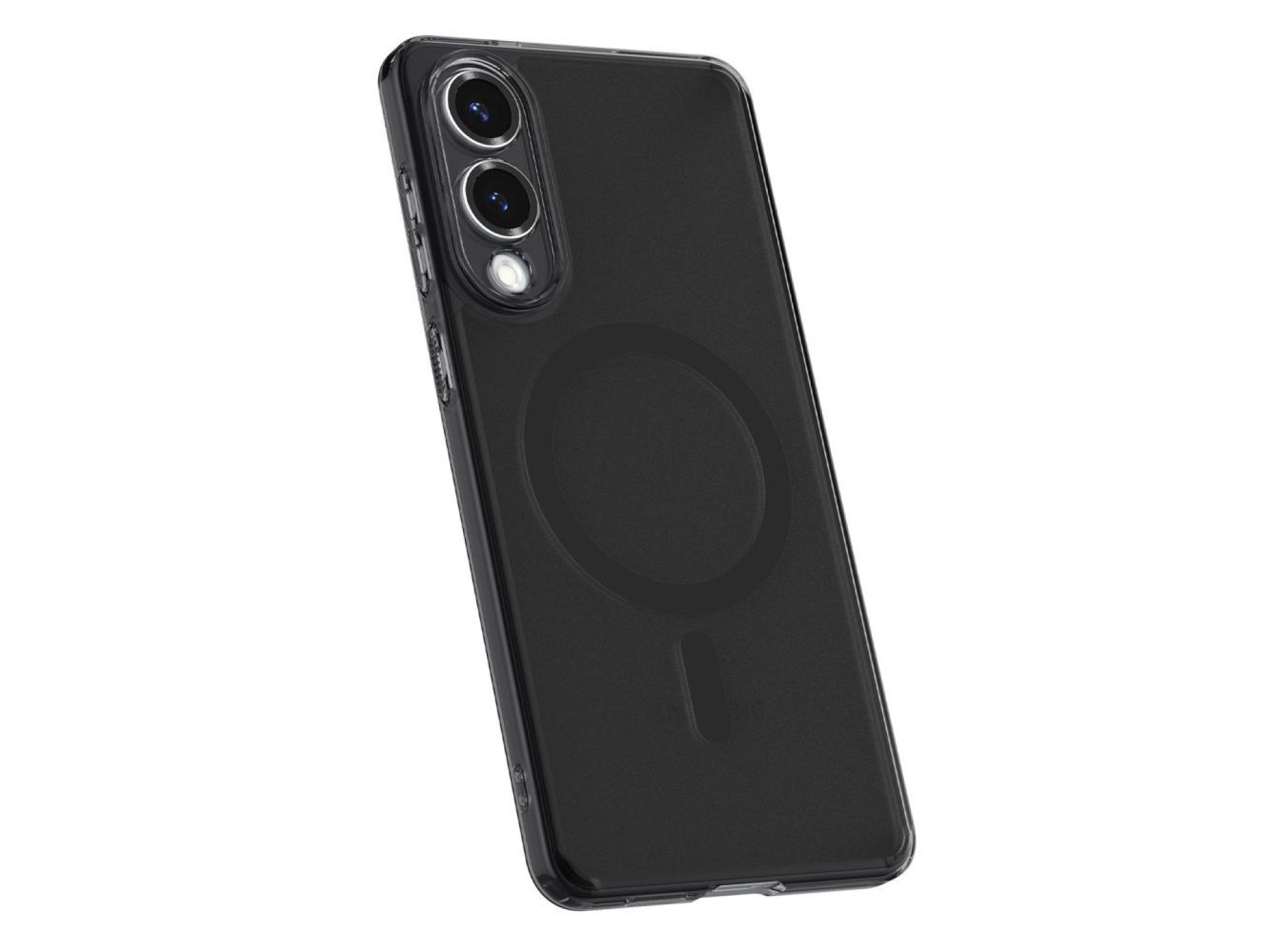 Funda Spigen Ultra Hybrid Mag Case con MagSafe para Samsung Galaxy S25 Edge - Negro translúcido