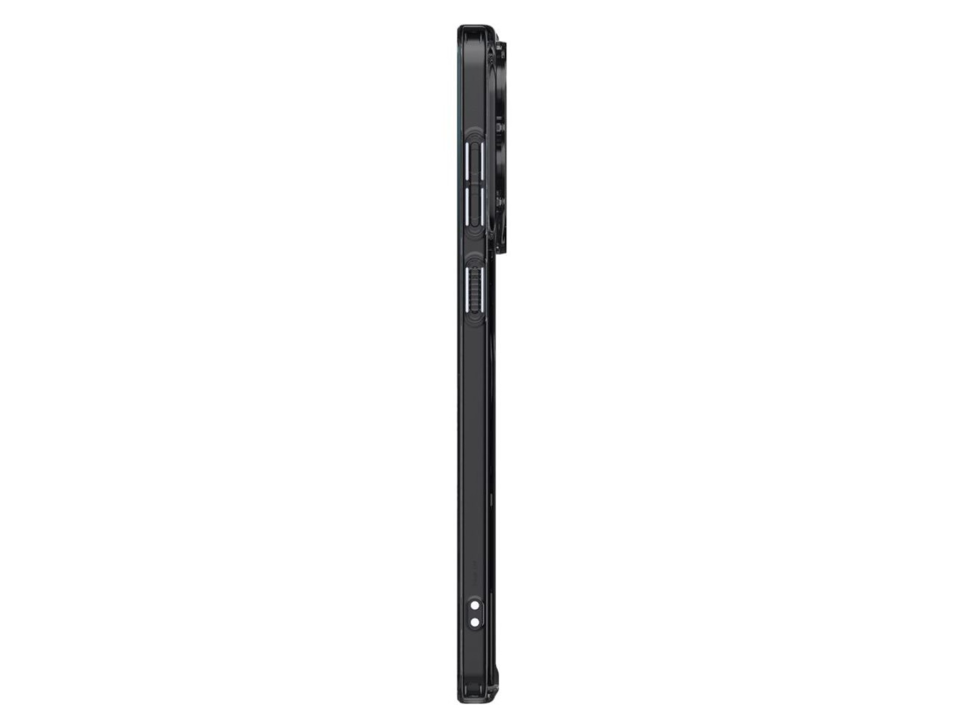 Funda Spigen Ultra Hybrid Mag Case con MagSafe para Samsung Galaxy S25 Edge - Negro translúcido