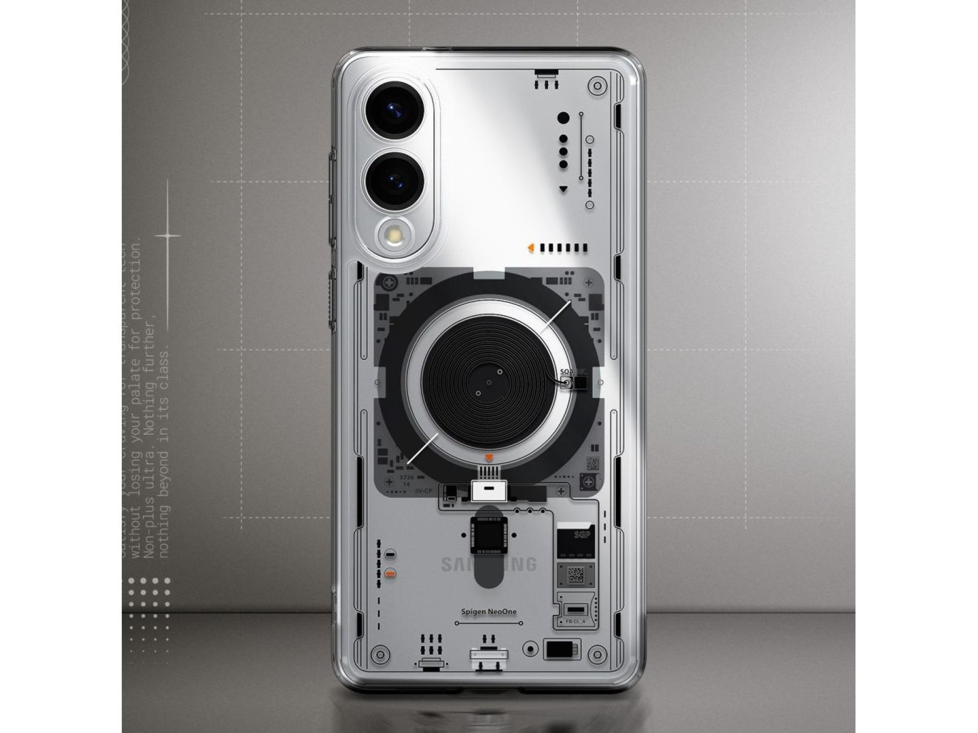 Spigen Ultra Hybrid Mag Case with MagSafe for Samsung Galaxy S25 Edge with Print - Transparent