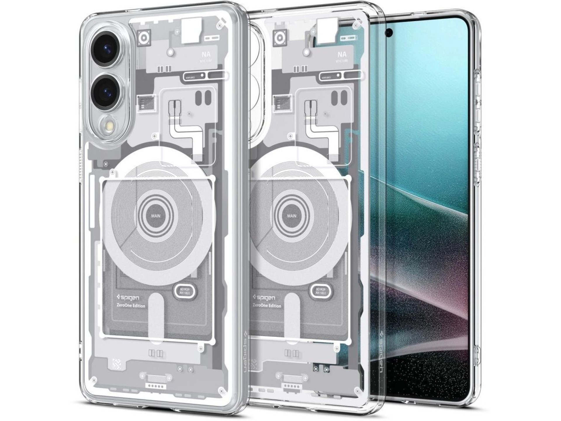 Capa Spigen Ultra Hybrid Mag com MagSafe para Samsung Galaxy S25 Edge com impressão - Branca