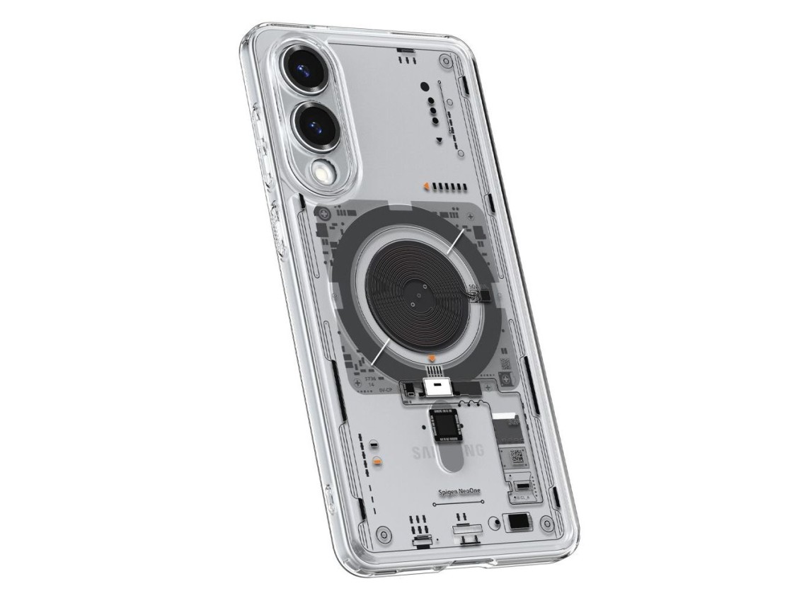 Spigen Ultra Hybrid Mag Case with MagSafe for Samsung Galaxy S25 Edge with Print - Transparent