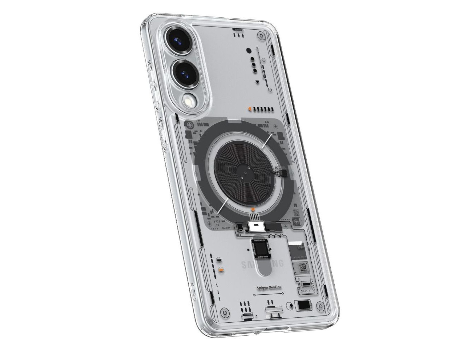 Spigen Ultra Hybrid Mag Case with MagSafe for Samsung Galaxy S25 Edge with Print - Transparent