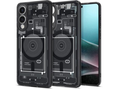 Spigen Ultra Hybrid Mag Case with MagSafe for Samsung Galaxy S25 Edge with Print - Black