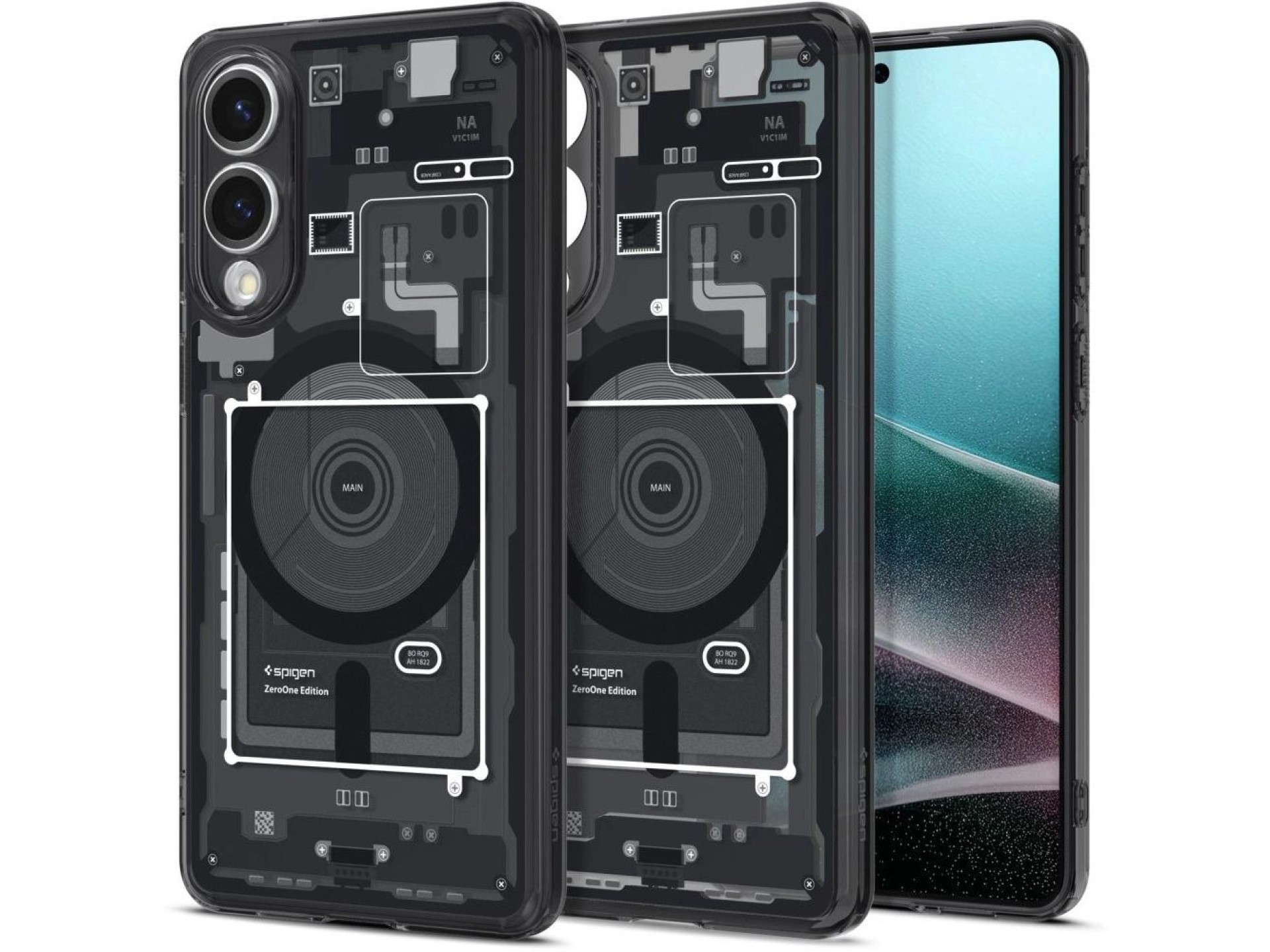 Funda Spigen Ultra Hybrid Mag Case con MagSafe para Samsung Galaxy S25 Edge con estampado - Negra